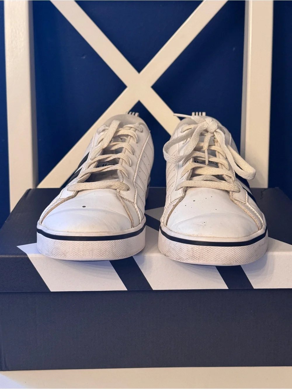 Men’s Adidas Black and White Grand Court Shoes